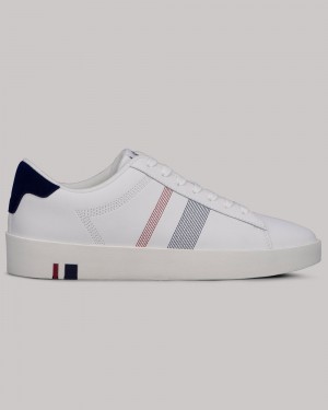 Ben Sherman Boxwell Sneakers White / Navy / Red | YUBK86541