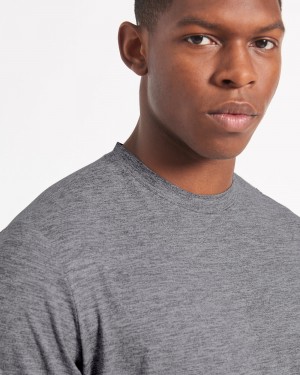 Ben Sherman Performance Stretch Marl T-Shirt Grey | HJAD09831