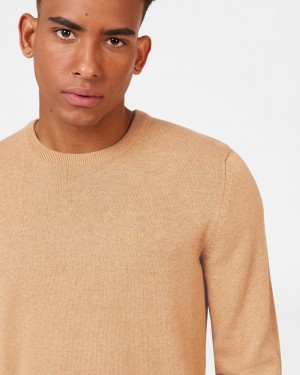 Ben Sherman Signature Crewneck Knitwear Grey | GWAO34056