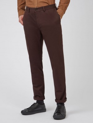 Ben Sherman Signature Slim Stretch Chino Pants Red | HELD58097