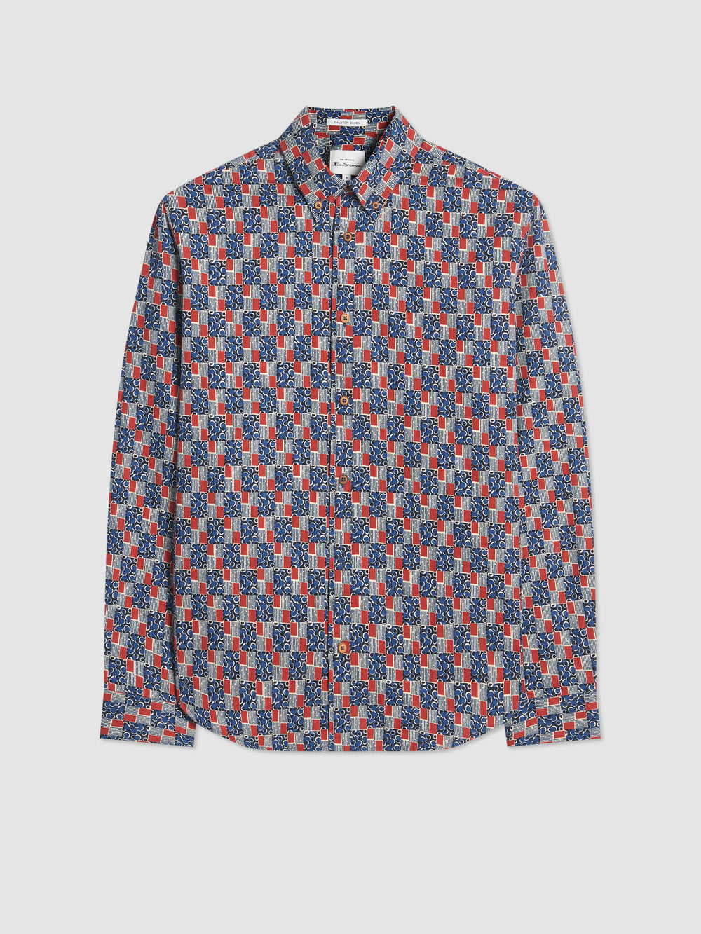 Ben Sherman 1950s Checkerboard Shirts Indigo | TFSA28351