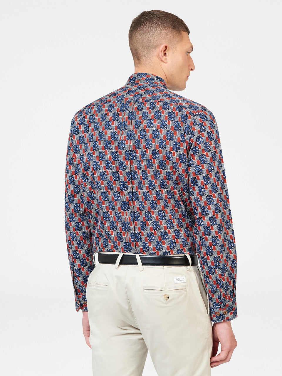 Ben Sherman 1950s Checkerboard Shirts Indigo | TFSA28351