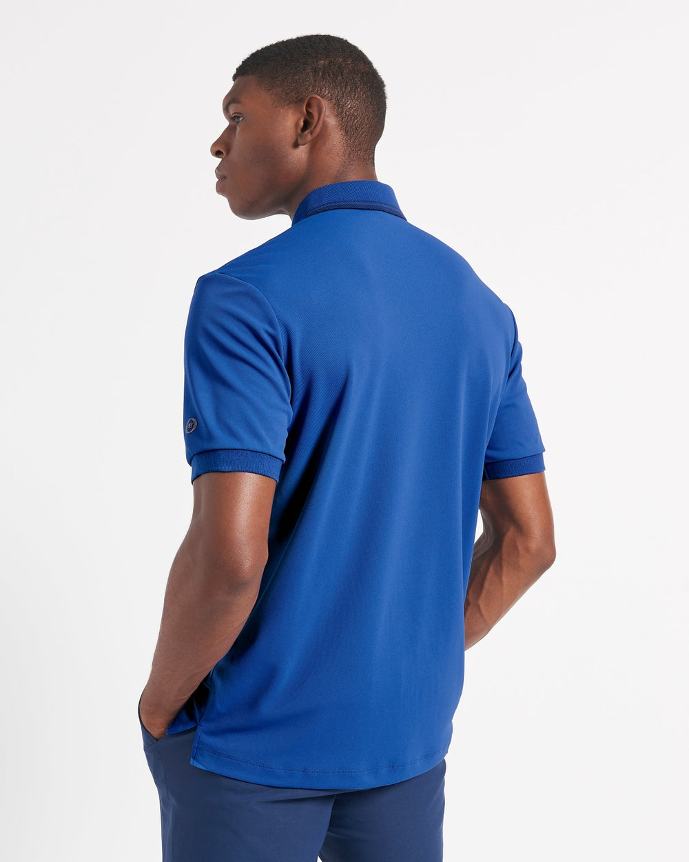 Ben Sherman 360 Motion Stretch Polo Shirts Blue / Royal | QMDT51360