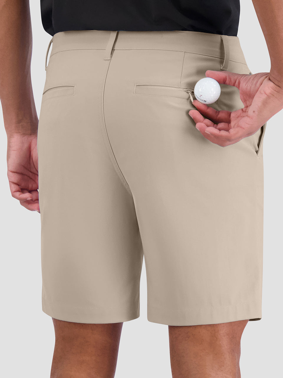 Ben Sherman 4Way Stretch Tech Shorts Khaki | IHKU15207