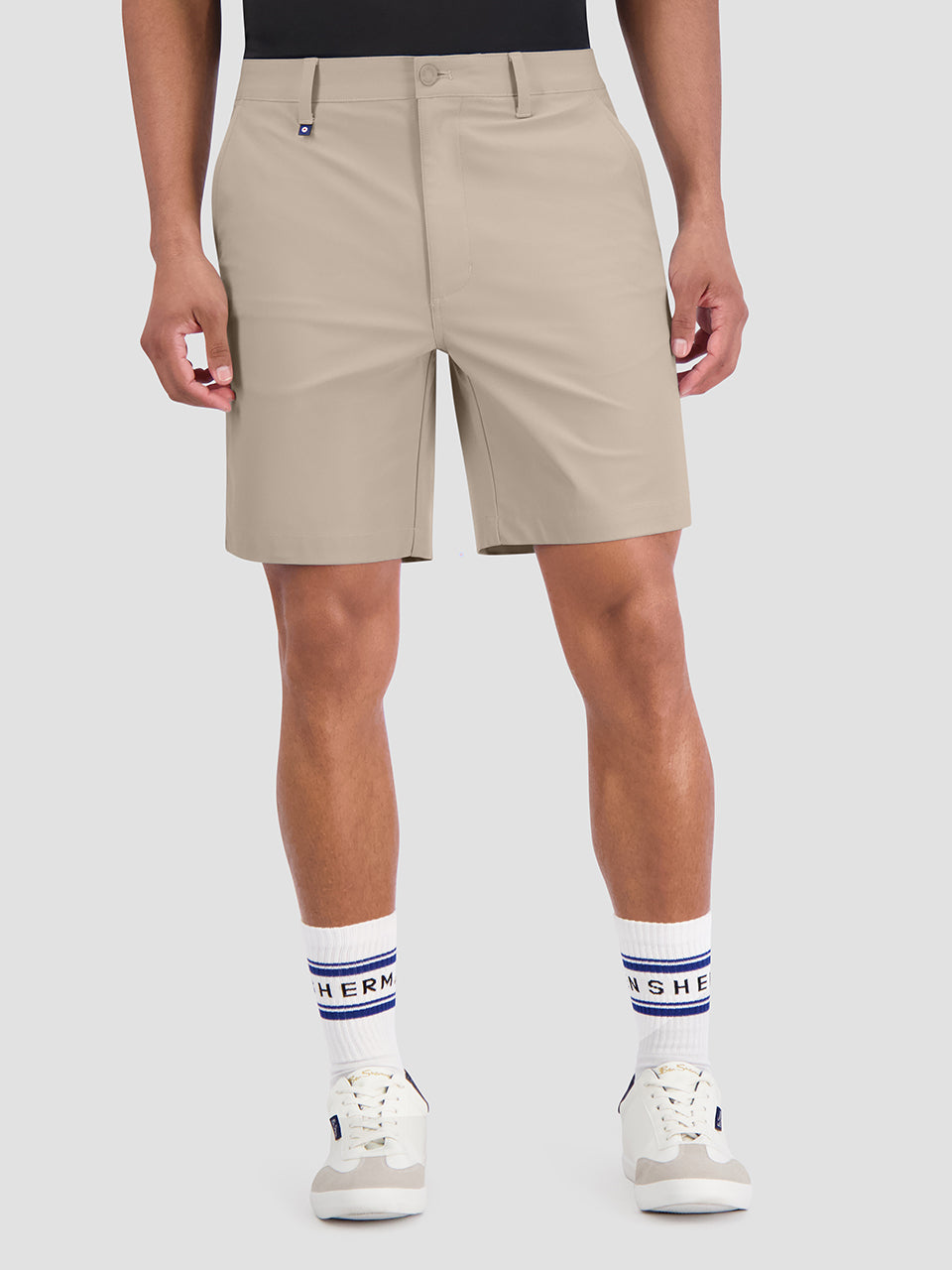 Ben Sherman 4Way Stretch Tech Shorts Khaki | IHKU15207