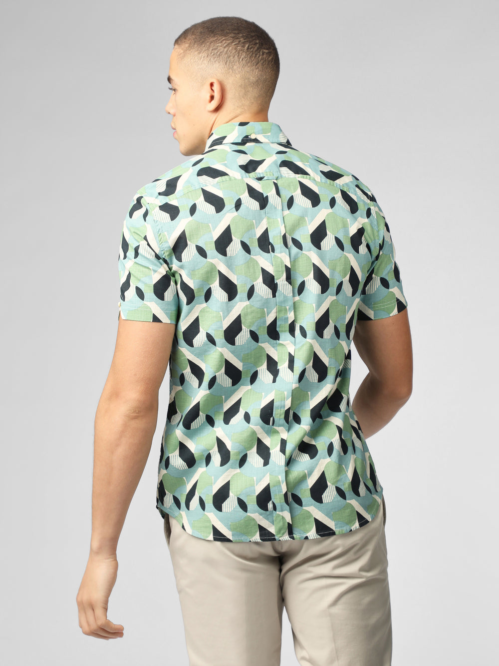 Ben Sherman Art Deco Shirts Green | HIOT45623