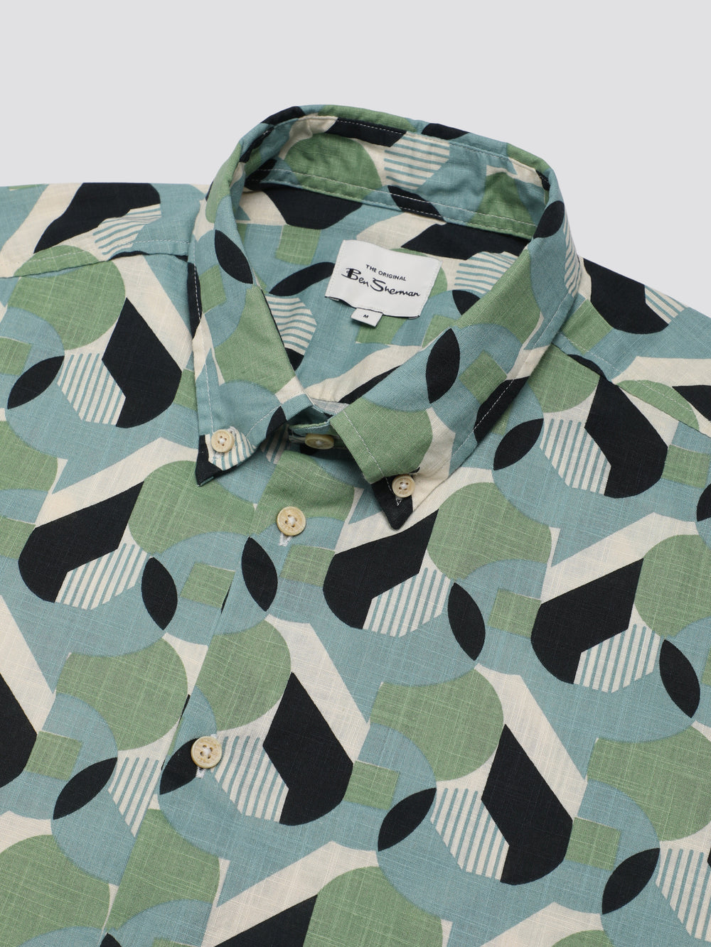 Ben Sherman Art Deco Shirts Green | HIOT45623