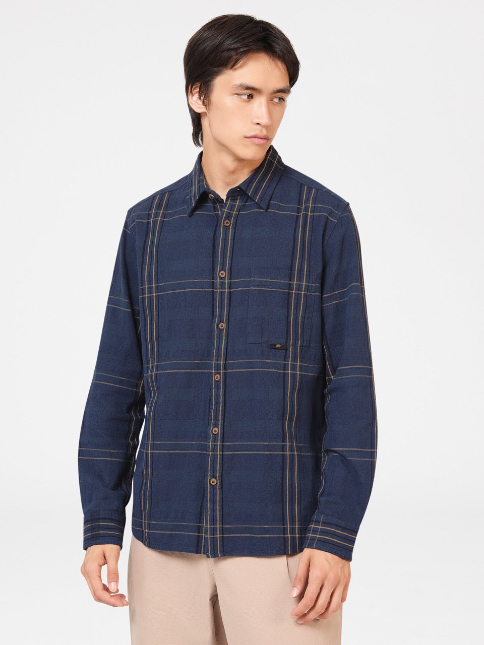 Ben Sherman B by Ben Sherman Indigo Check Shirts Indigo | TUGO39412