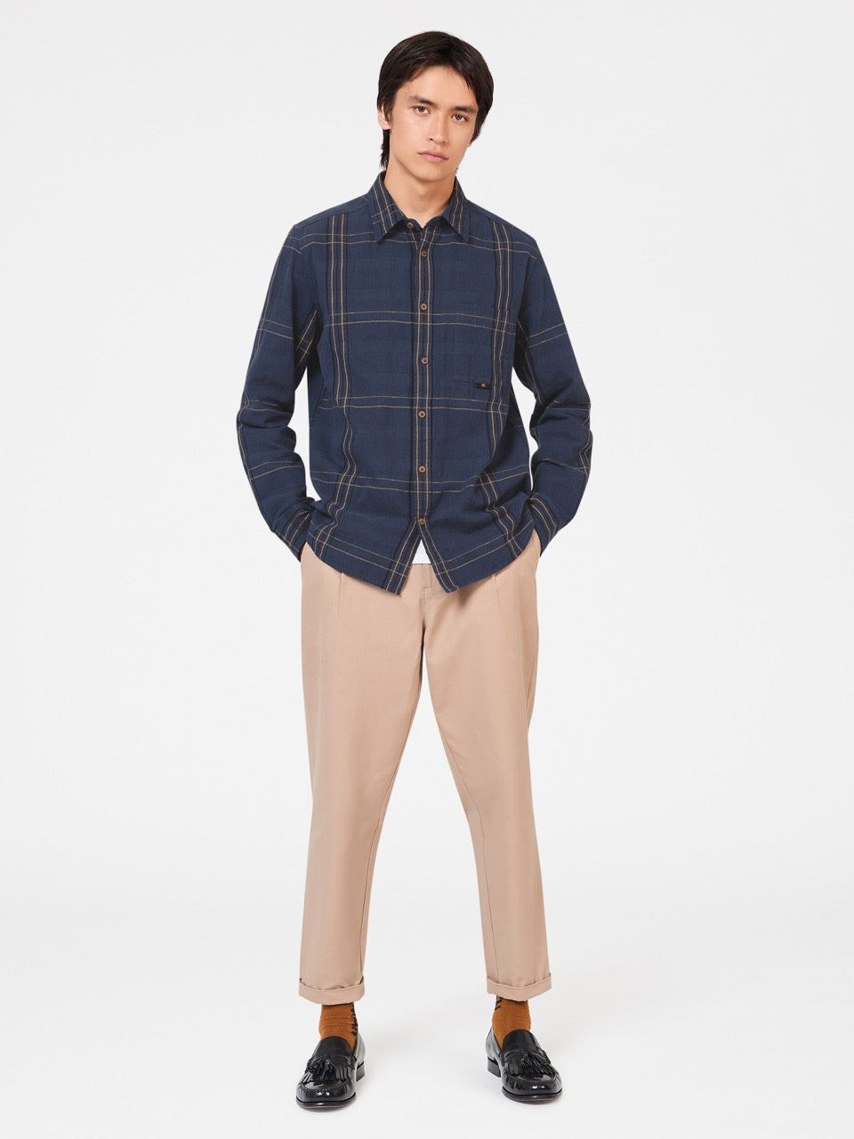 Ben Sherman B by Ben Sherman Indigo Check Shirts Indigo | TUGO39412