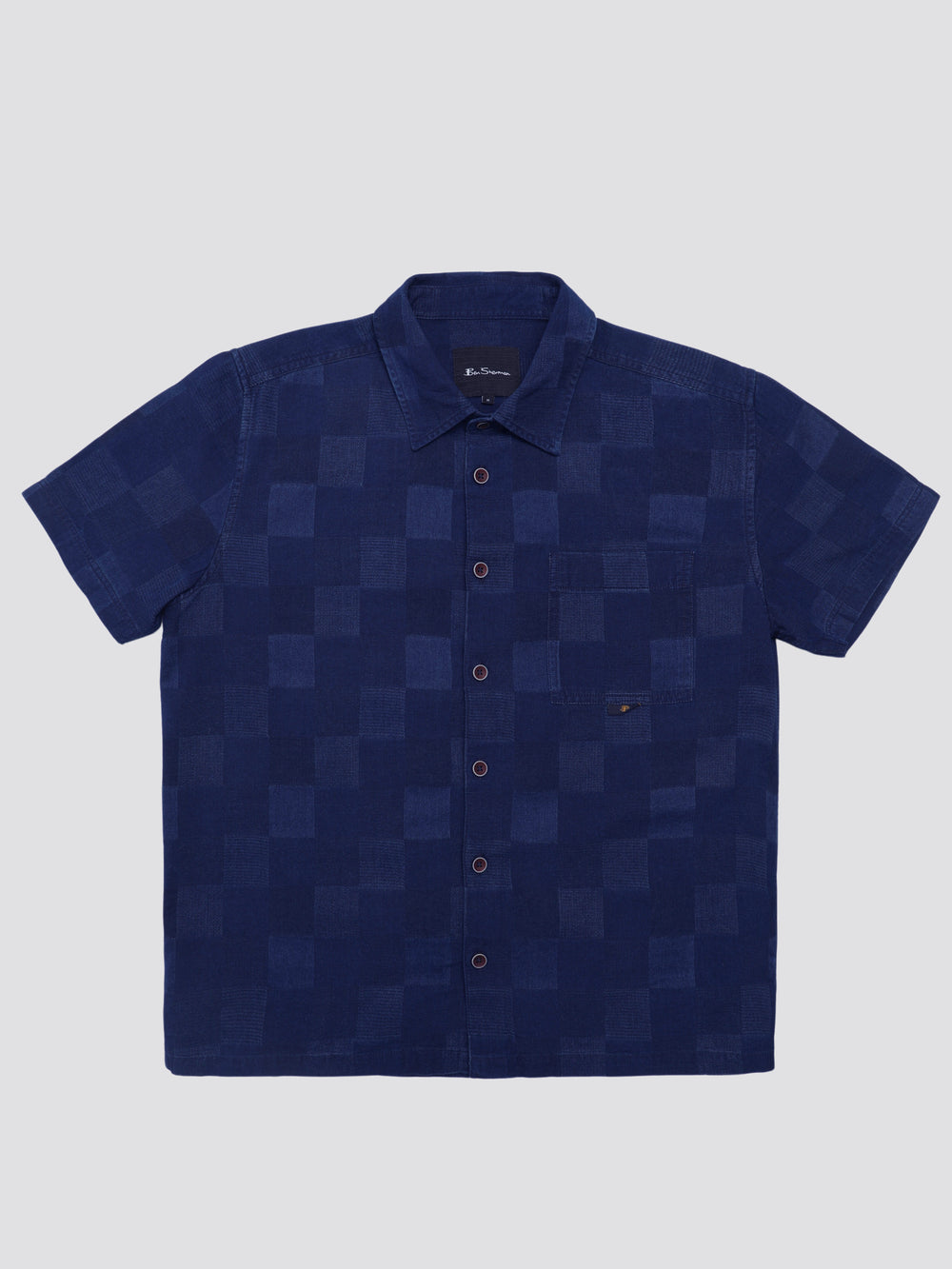 Ben Sherman B by Ben Sherman Indigo Check Shirts Navy | QGIR05849