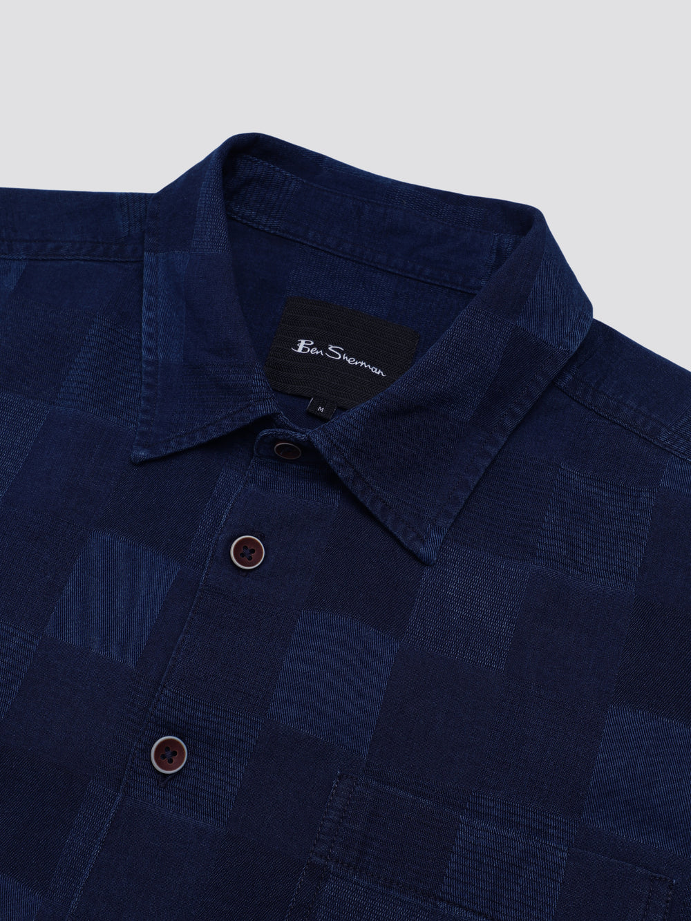 Ben Sherman B by Ben Sherman Indigo Check Shirts Navy | QGIR05849