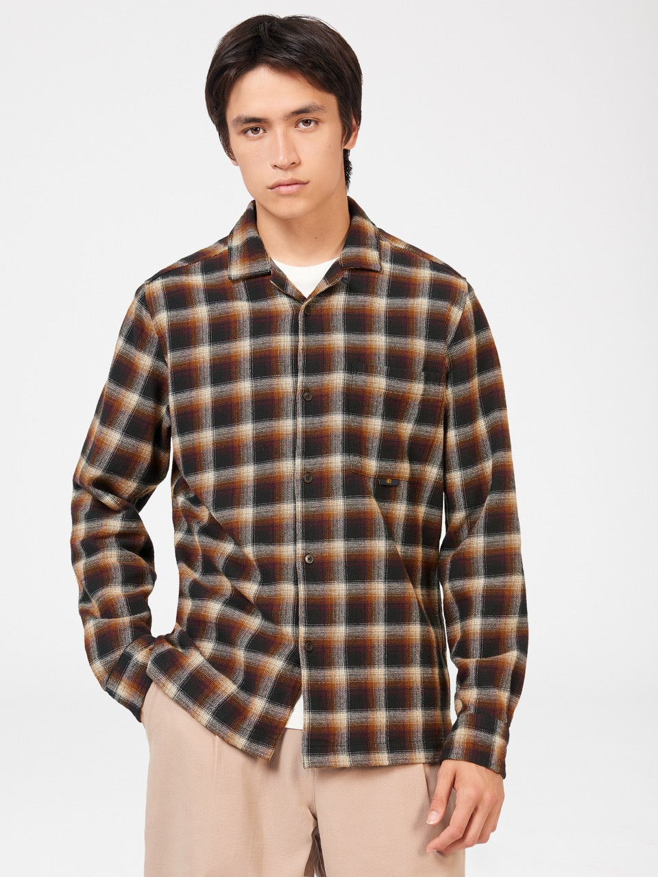 Ben Sherman B by Ben Sherman Ombre Check Shirts Brown | CGSO56107