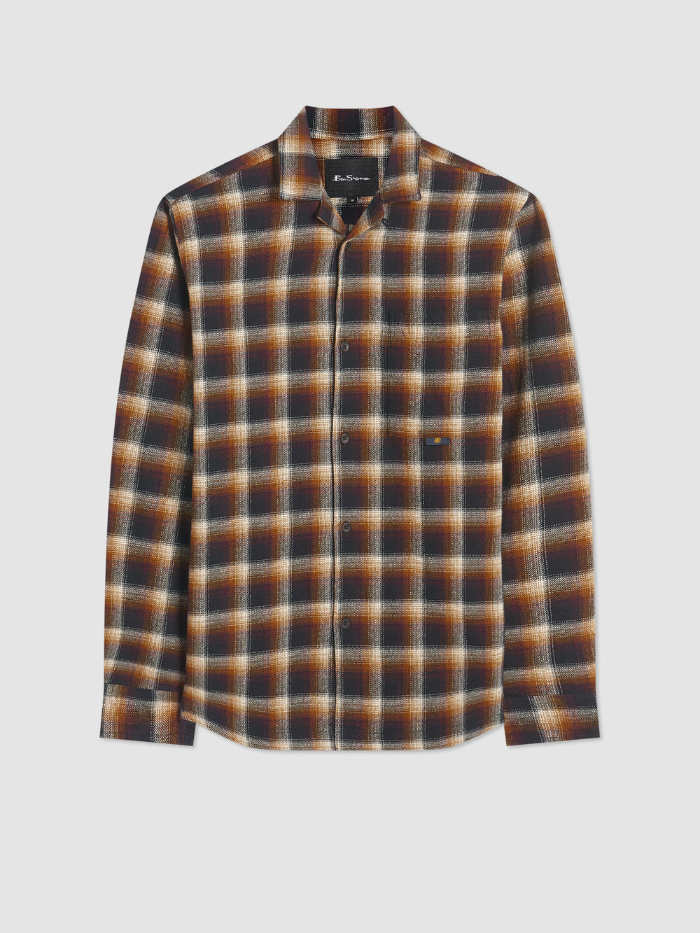 Ben Sherman B by Ben Sherman Ombre Check Shirts Brown | CGSO56107