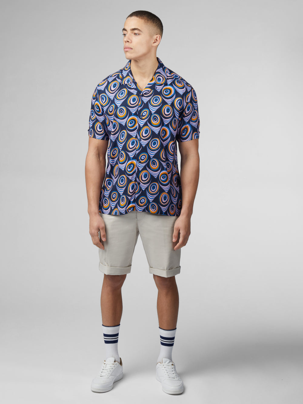 Ben Sherman B by Ben Sherman Psychedelic Print Shirts Purple | TFKG41589