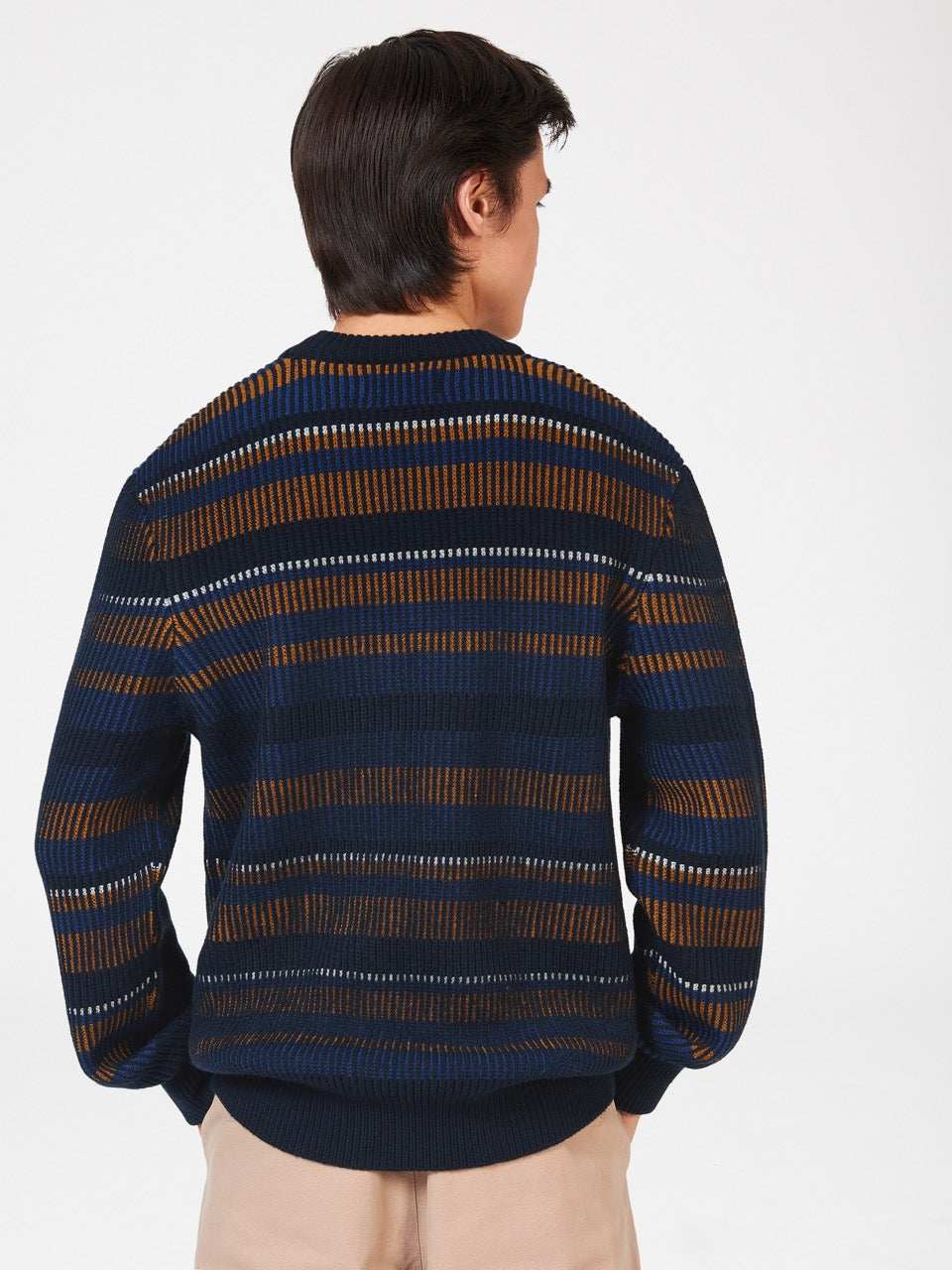 Ben Sherman B by Ben Sherman Stripe Knitwear Navy | ZOLN79218