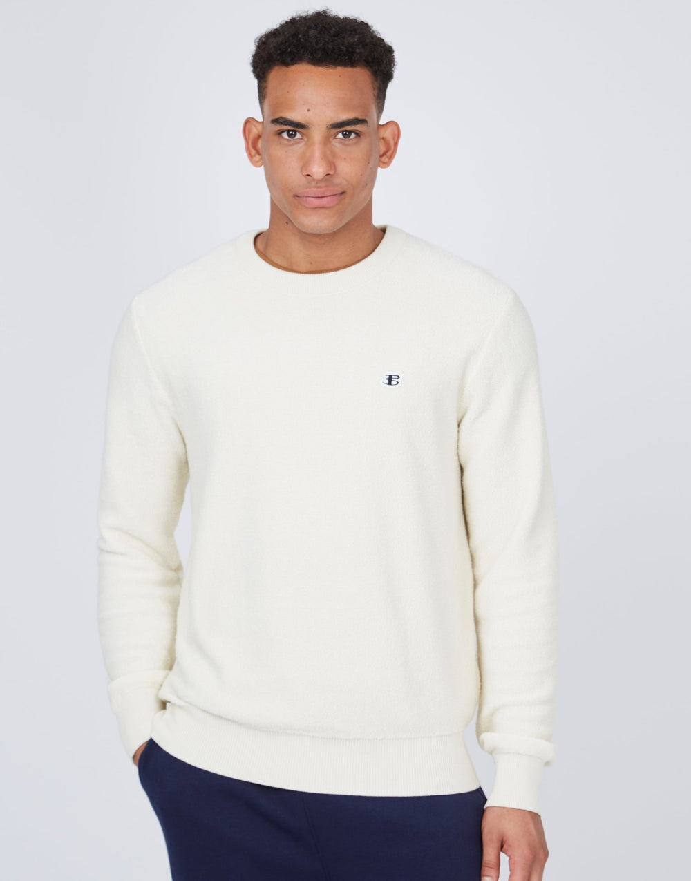 Ben Sherman B by Ben Sherman Textured Knitwear White | MNJT84379