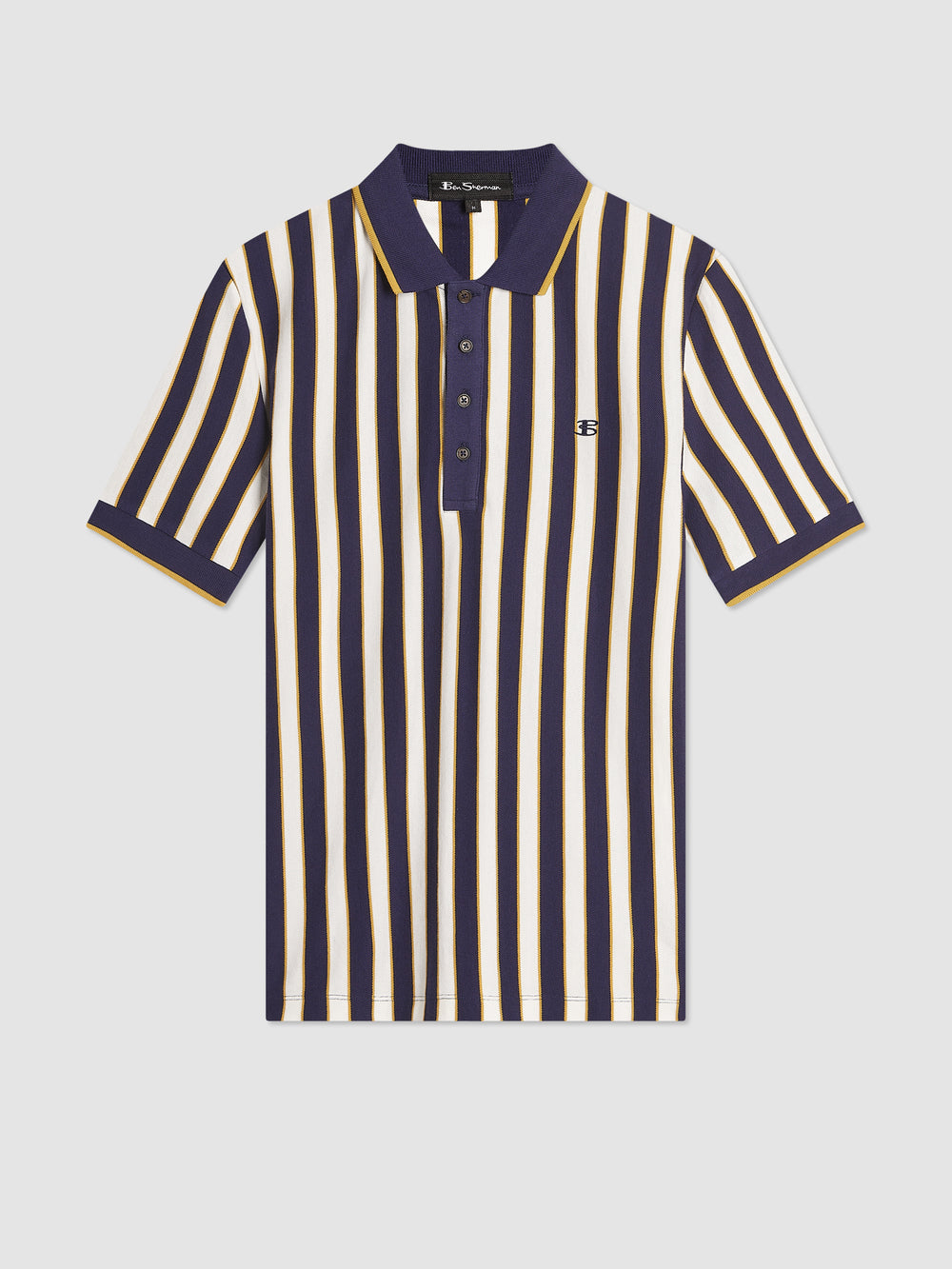 Ben Sherman B by Ben Sherman Vertical Stripe Polo Shirts Purple | EUHI49601