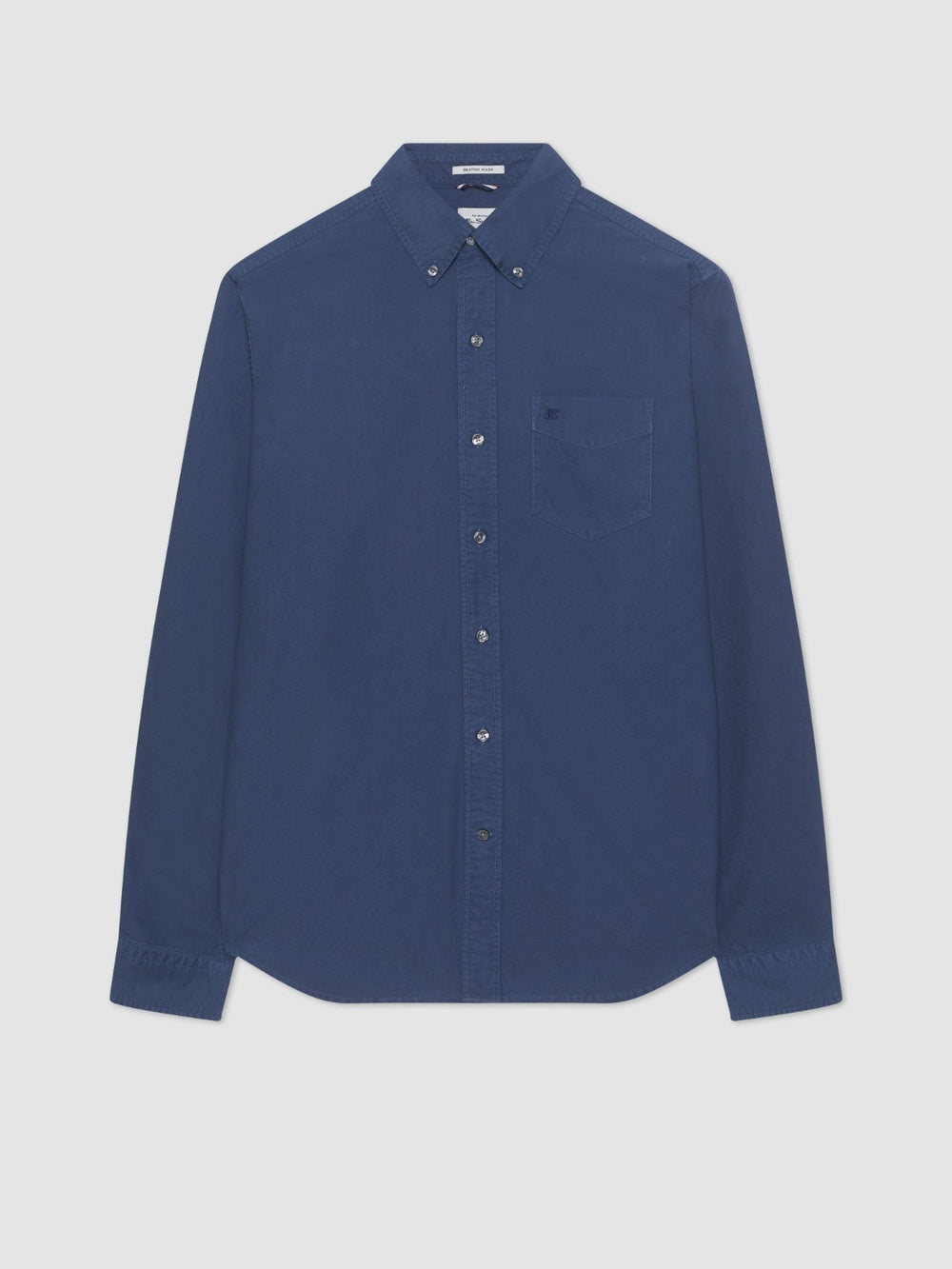 Ben Sherman Beatnik Oxford Garment Dye Shirts Indigo | AVEM46981