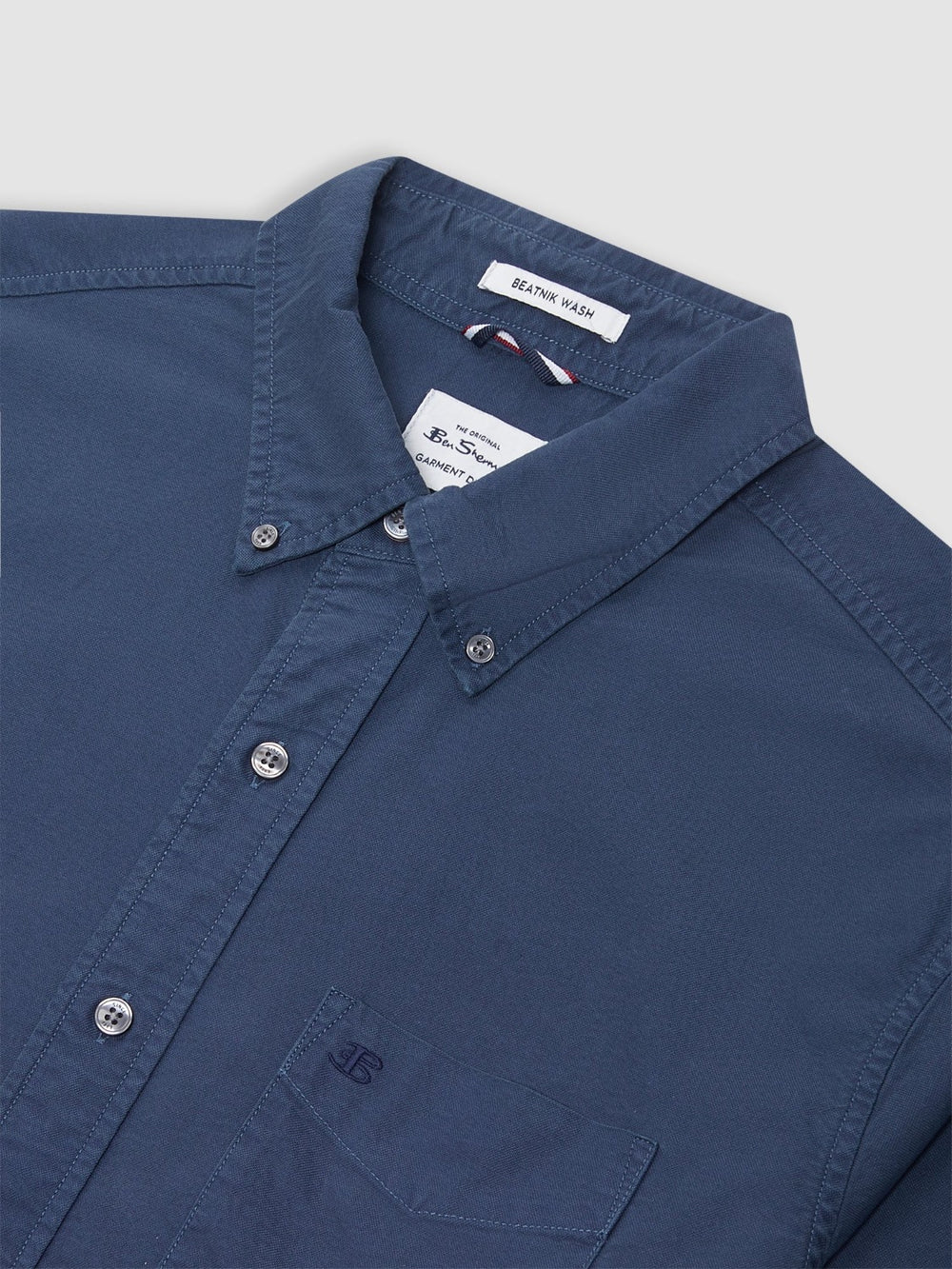 Ben Sherman Beatnik Oxford Garment Dye Shirts Indigo | AVEM46981