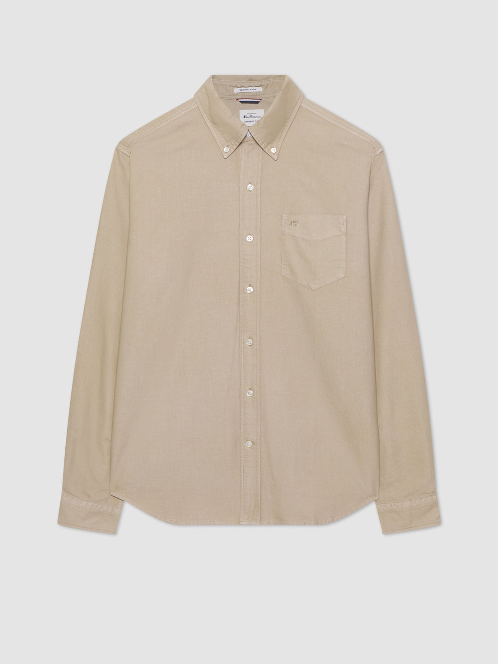 Ben Sherman Beatnik Oxford Garment Dye Shirts Grey | GCPB07549