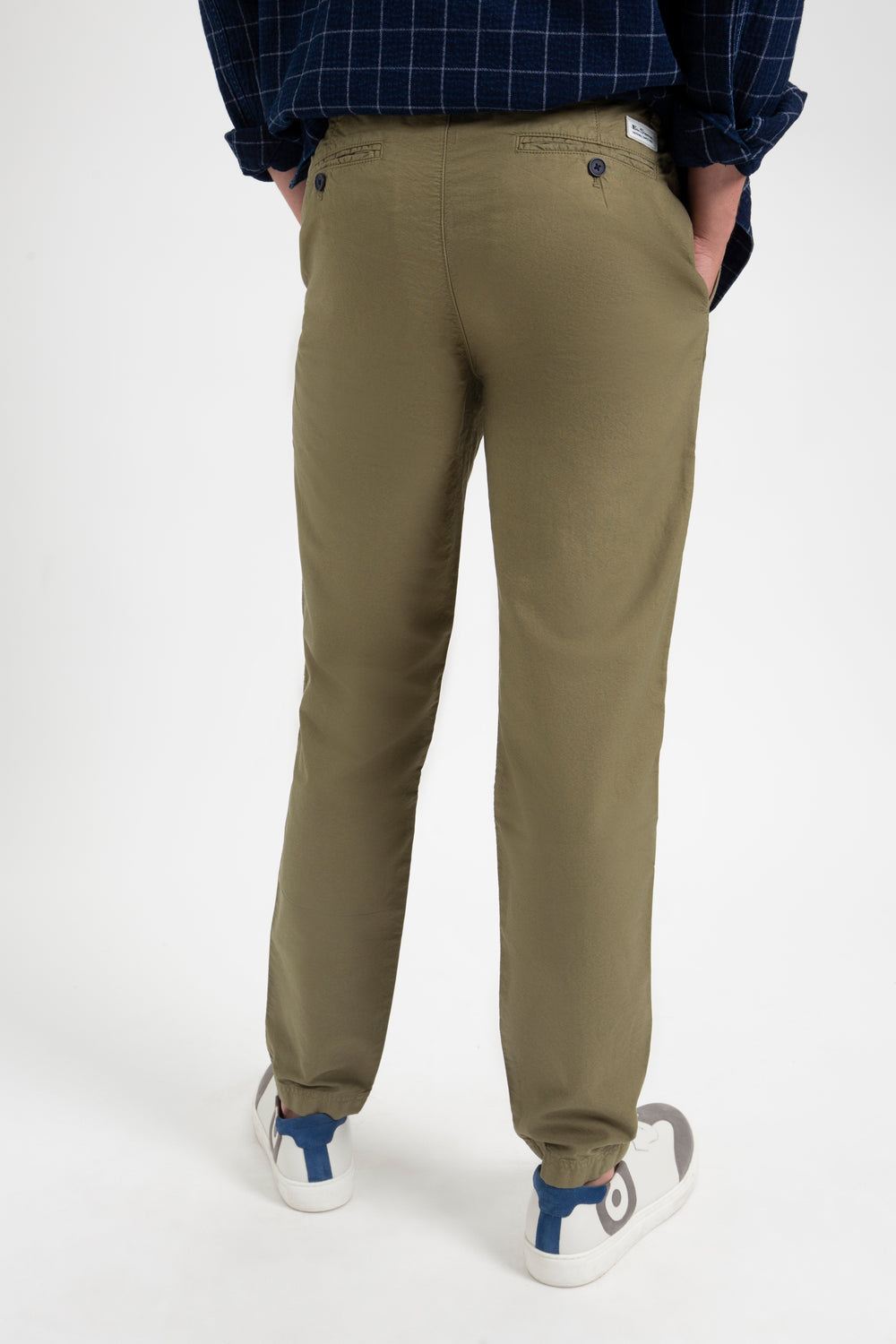 Ben Sherman Beatnik Oxford Slim Taper Garment Dye Chino Pants Light Olive | FGKY47195