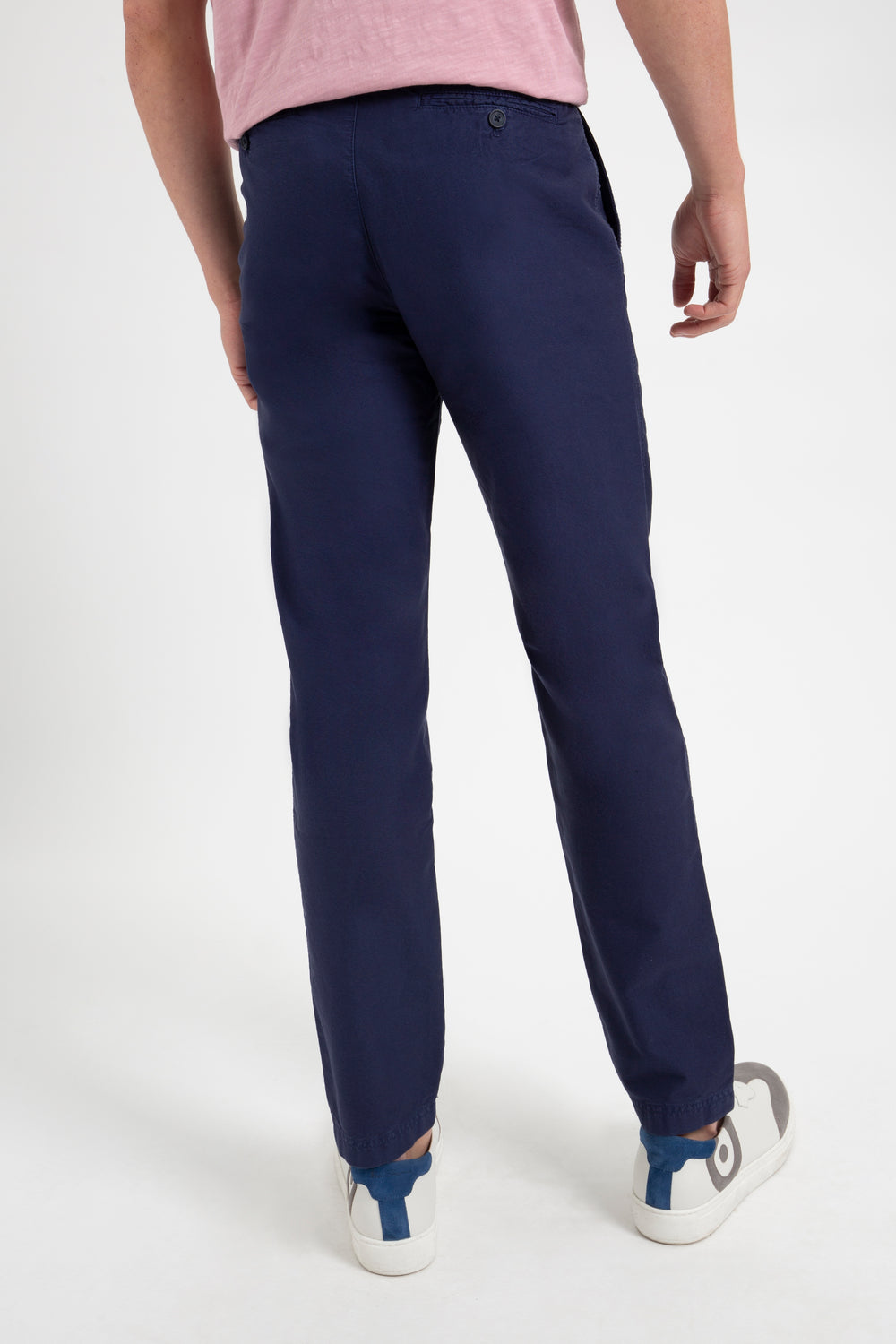 Ben Sherman Beatnik Oxford Slim Taper Garment Dye Chino Pants Navy | GJAO69458