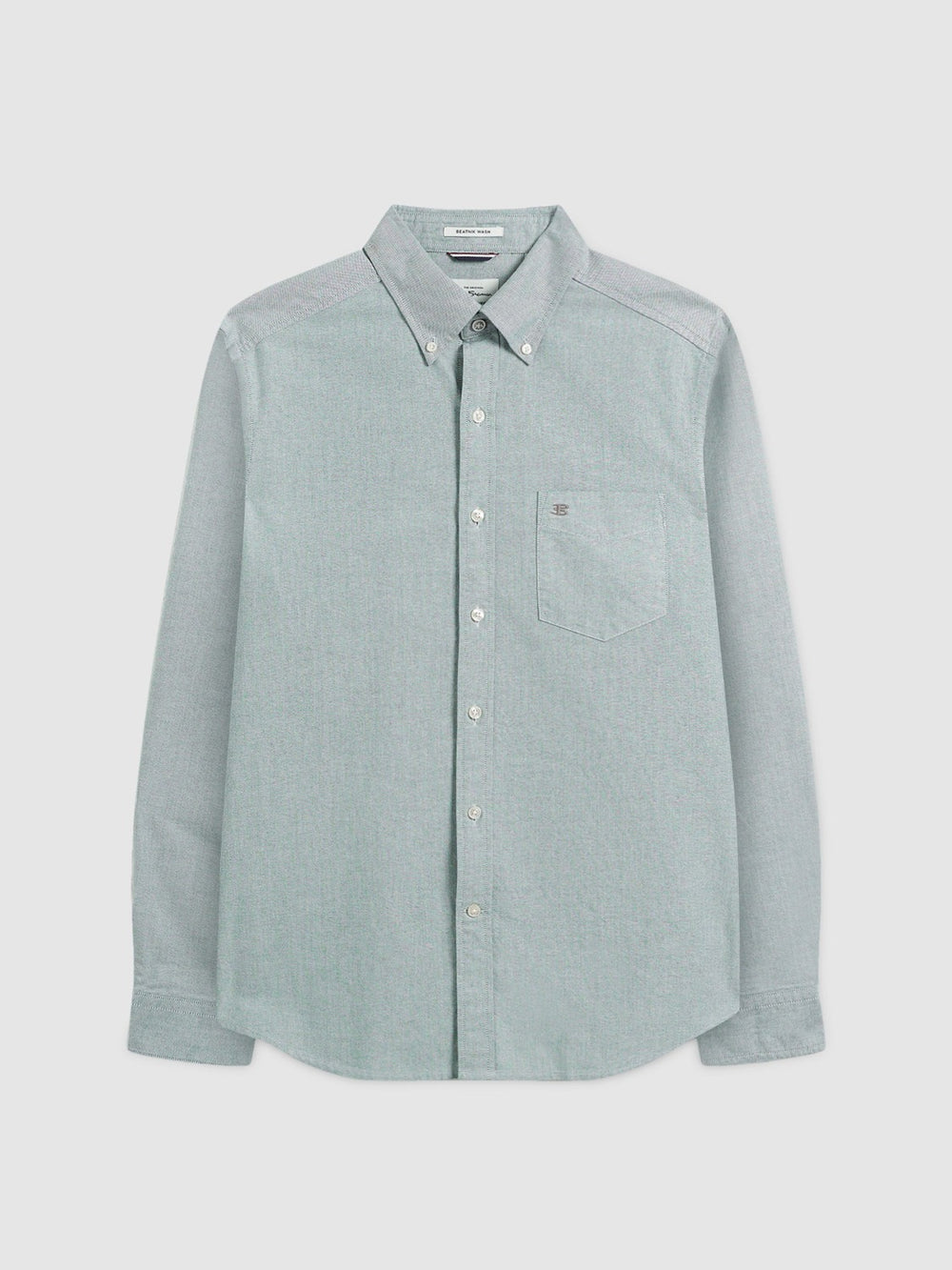 Ben Sherman Beatnik Wash Long-Sleeve Shirts Green | WBET92604