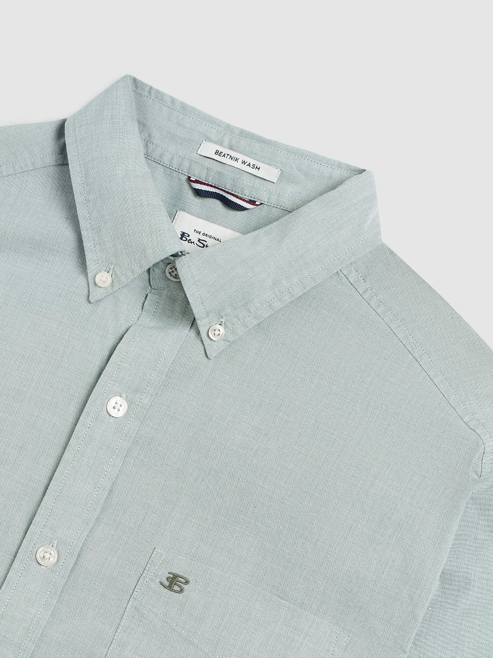 Ben Sherman Beatnik Wash Long-Sleeve Shirts Green | WBET92604