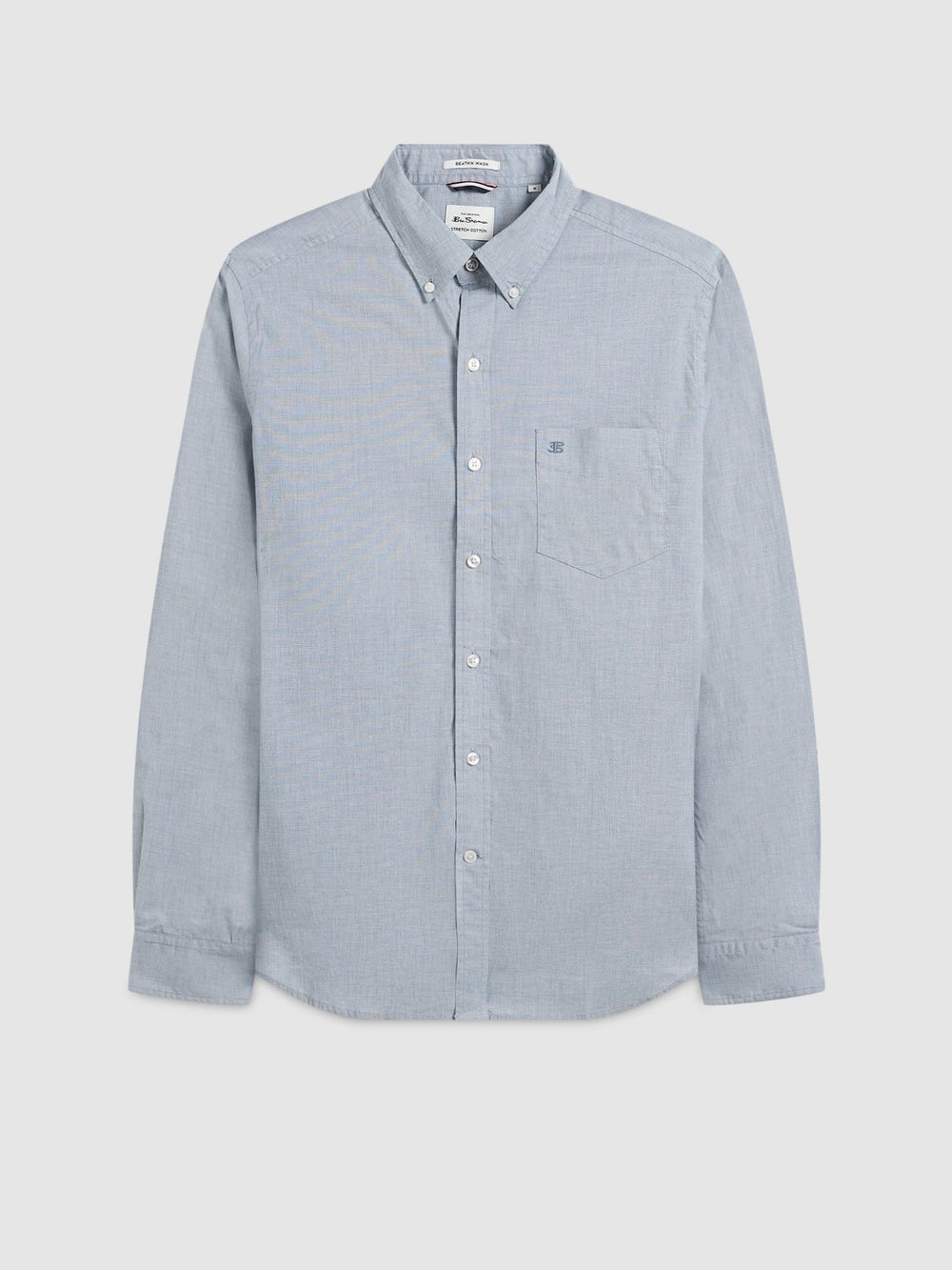 Ben Sherman Beatnik Wash Long-Sleeve Shirts Navy | YRIL39178