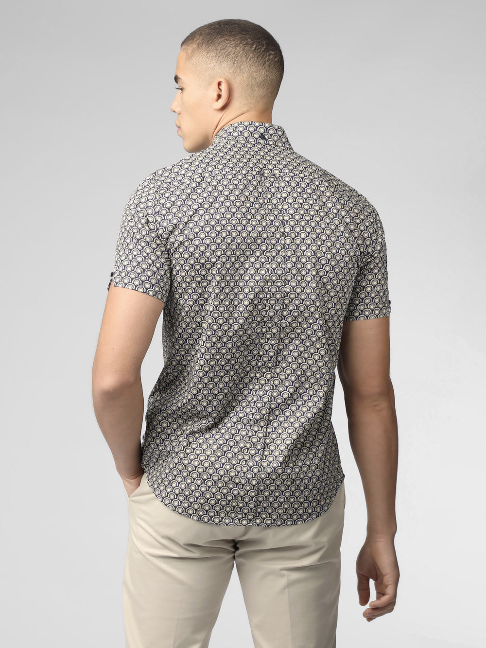 Ben Sherman Block Geo Shirts Grey | EYTQ37082