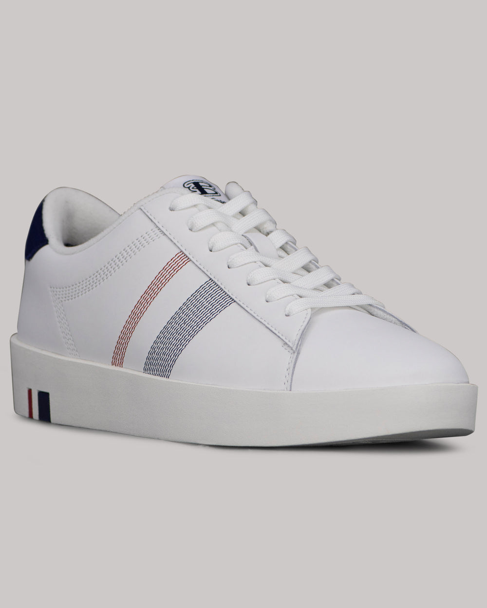 Ben Sherman Boxwell Sneakers White / Navy / Red | YUBK86541