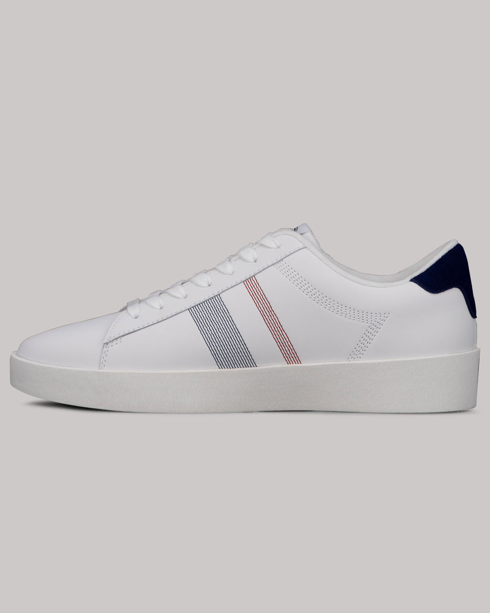 Ben Sherman Boxwell Sneakers White / Navy / Red | YUBK86541