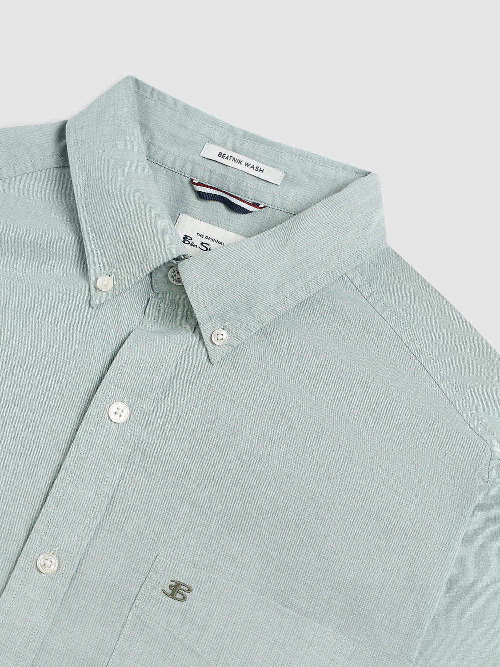 Ben Sherman Brighton Oxford Organic Green Shirts Green | QDFC98046