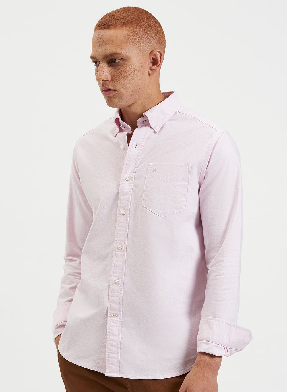 Ben Sherman Brighton Oxford Organic Shirts Pink | EKTS85719