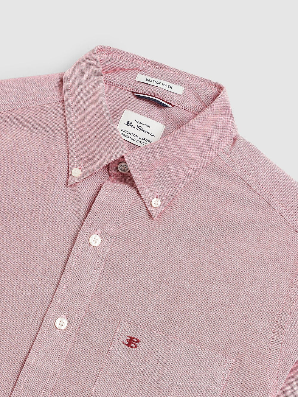 Ben Sherman Brighton Oxford Organic Shirts Light Red | DIOA61538