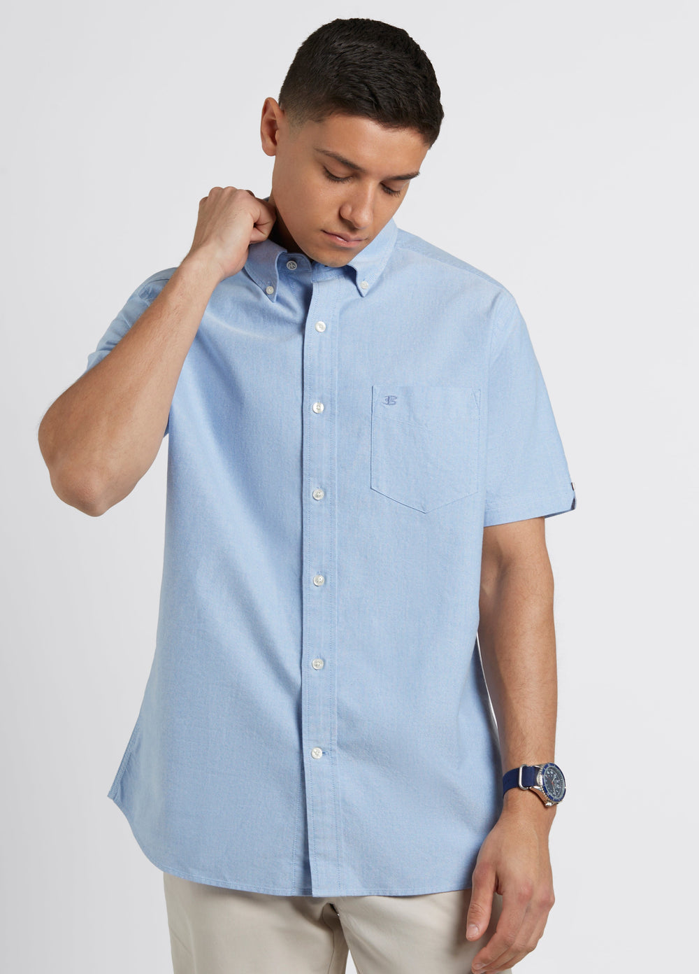 Ben Sherman Brighton Oxford Organic Shirts Blue | WTVB54193