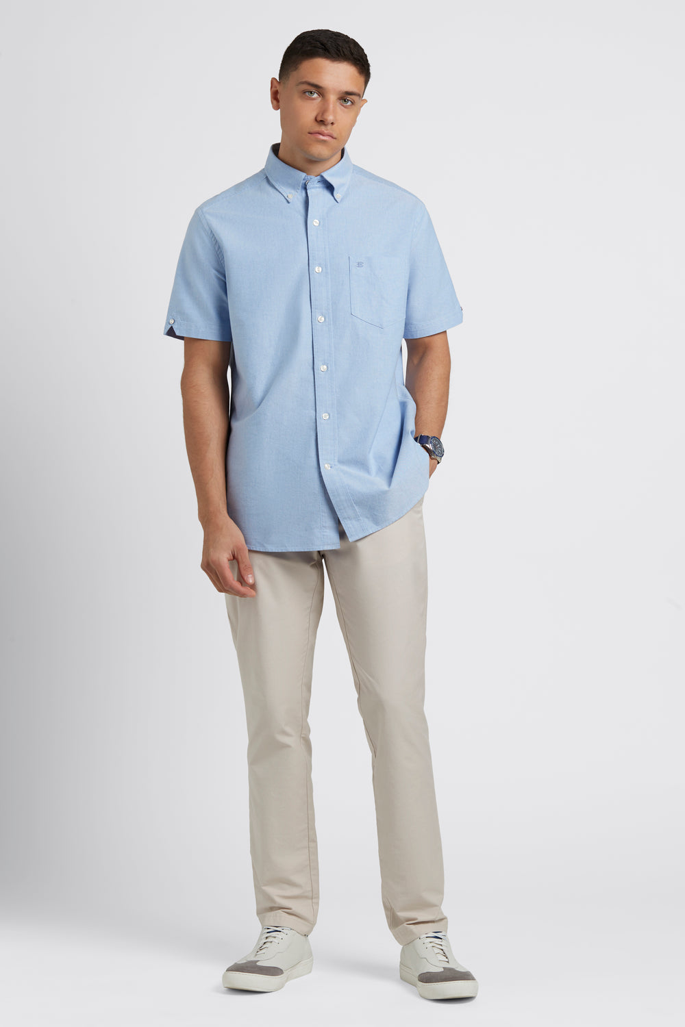 Ben Sherman Brighton Oxford Organic Shirts Blue | WTVB54193