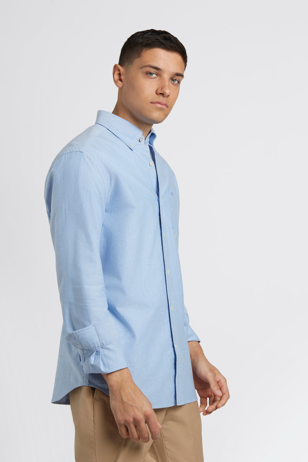 Ben Sherman Brighton Oxford Organic Shirts Blue | HJPG62530