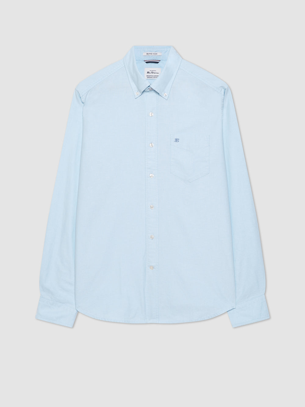 Ben Sherman Brighton Oxford Organic Shirts Blue | RKEO68043