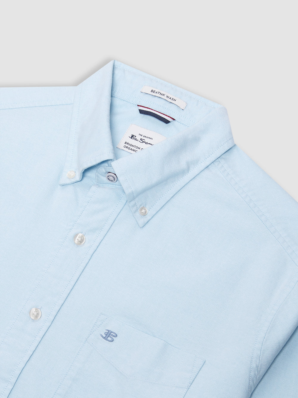 Ben Sherman Brighton Oxford Organic Shirts Blue | RKEO68043