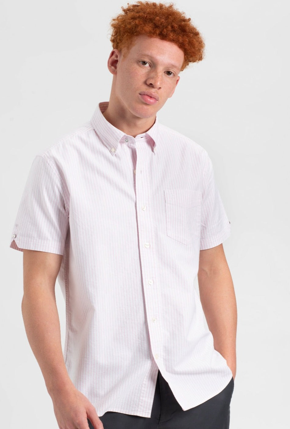 Ben Sherman Brighton Oxford Shirts Pink Stripes | WJLC15824