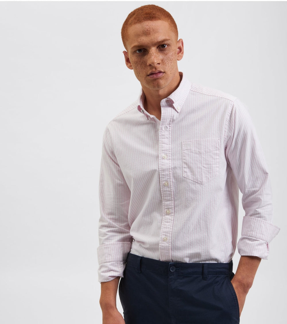 Ben Sherman Brighton Oxford Shirts Pink Stripes | EKBY53948