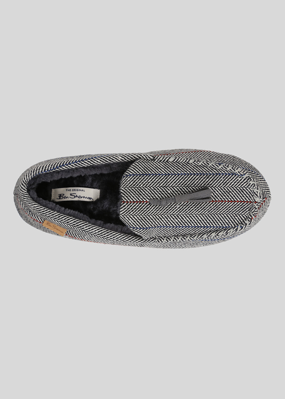 Ben Sherman Cliveden House Moccasin Slipper Grey | EGFK32679