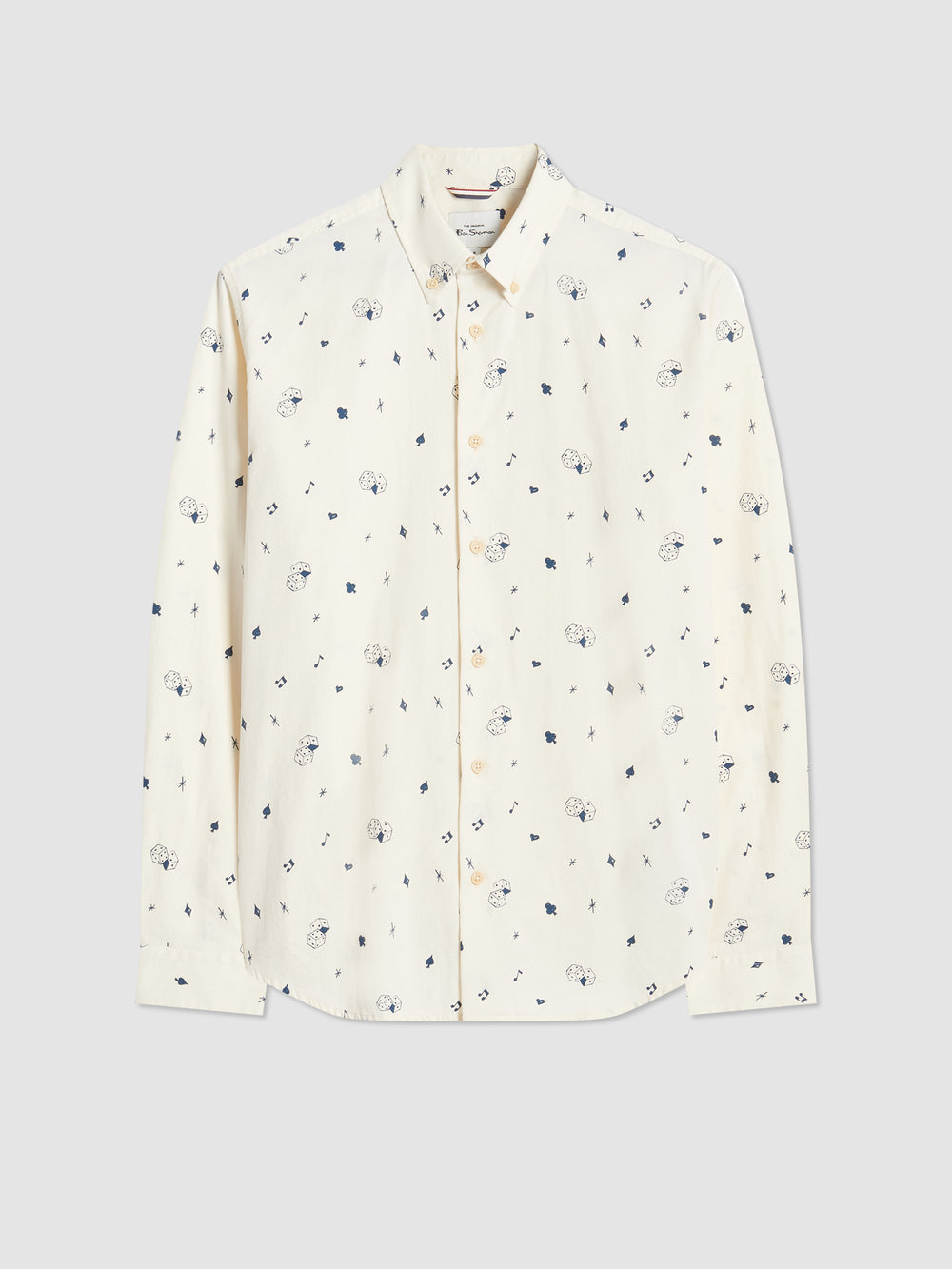 Ben Sherman Conversational Icon Shirts White | WTJI10975