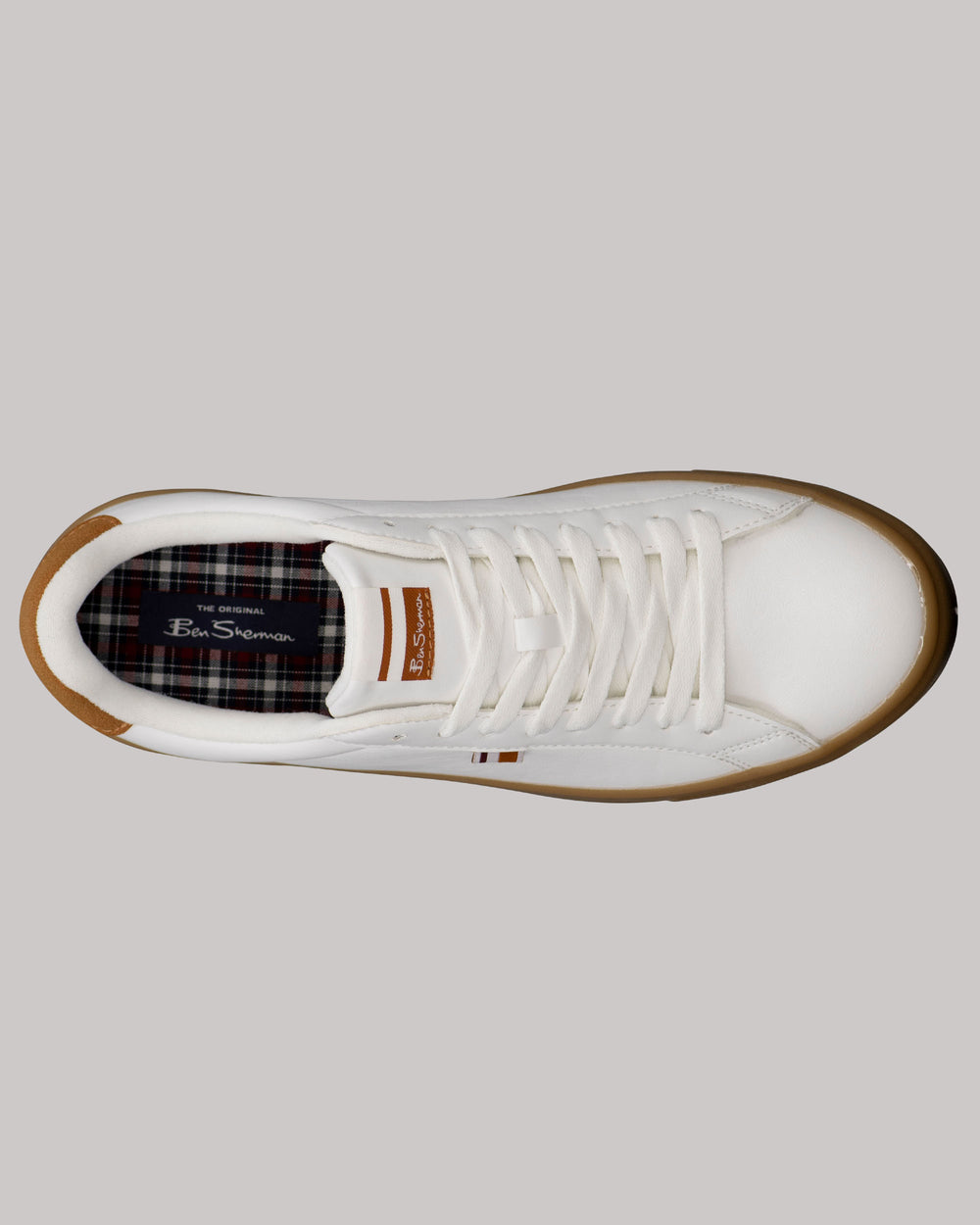 Ben Sherman Crowley Sneakers White / Brown | QHMR52140