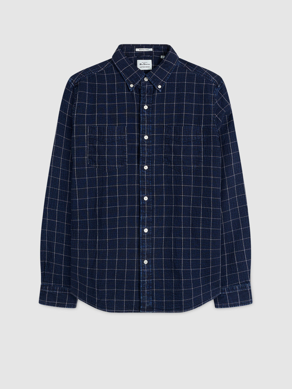 Ben Sherman Dalston Blues Beatnik Shirts Indigo | KDFE82597