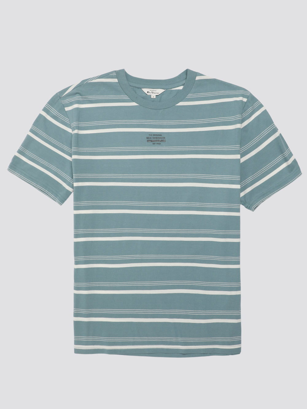 Ben Sherman Fine Stripe T-Shirt Blue | LYTG61392