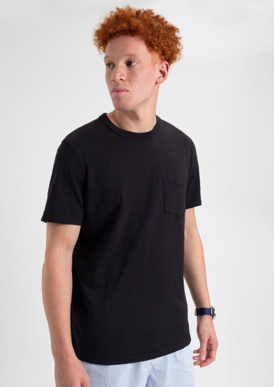 Ben Sherman Garment Dye Beatnik T-Shirt Black | CARX82496