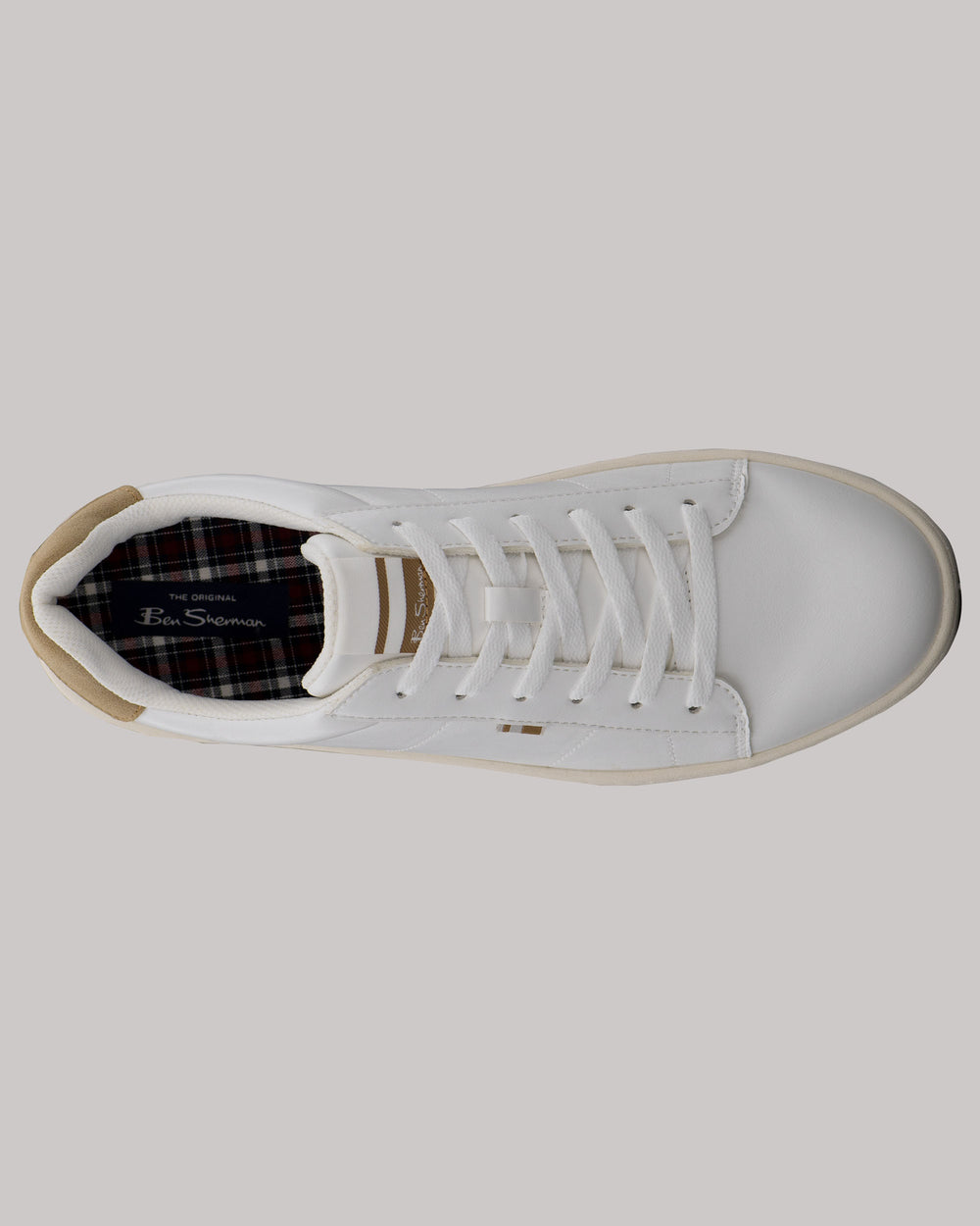 Ben Sherman Hampton Sneakers White / Brown | FYWR89720