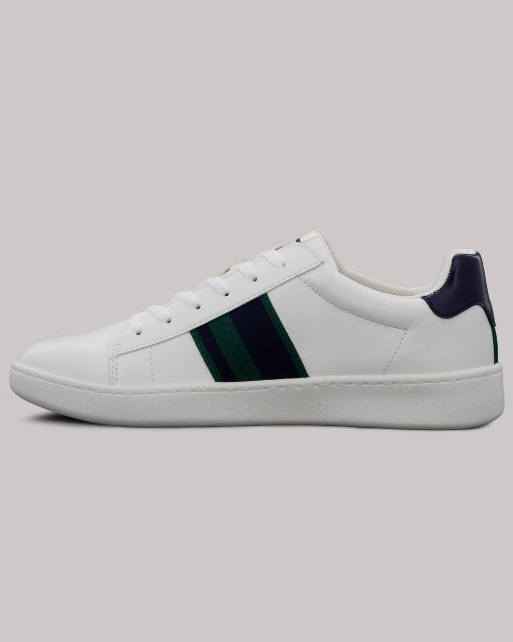 Ben Sherman Hampton Stripe Sneakers White / Navy / Green | RAVF27364